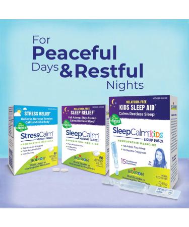 Boiron SleepCalm On The Go Sleep Aid for Deep Relaxing Restful Nighttime Sleep - Melatonin-Free and Non Habit-Forming - 80 Count (Pack of 2) 160 Sleep Aid - Buy Online on GoSupps.com