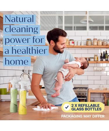 Natural Multi-Purpose & Bathroom Cleaner Starter Kit | Eco-Friendly All-Purpose Cleaner Tablets - Plant-Based No Harsh Chemicals - Buy Online on GoSupps.com