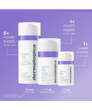 Dermalogica Stabilizing Repair Cream - Baume r parateur aux c ramides et la centella asiatica. Peaux sensibles. Att nue les rougeurs & renforce la barri re cutan e. 100 ml (Lot de 1) - Buy Online on GoSupps.com