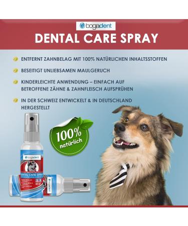 Bogadent Dental Care Spray for Dogs - Tartar & Bad Breath Solution | Best Dog Dental Spray International Shipping - Buy Online on GoSupps.com