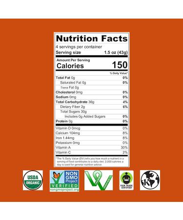 Sol Simple Solar Dried Mango Snack - USDA Organic, Non-GMO, Vegan & Kosher - Gluten & Preservative Free - Ethically Sourced from Nicaraguan Farmers - 6oz (Pack of 2) - Buy Online on GoSupps.com