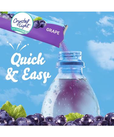 Crystal Light Sugar-Free Energy Grape On-The-Go Drink Mix 120 Packets - Buy Online on GoSupps.com