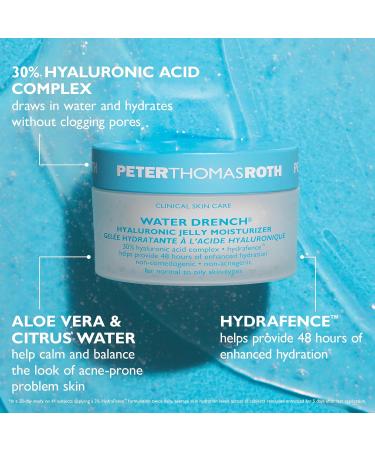Peter Thomas Roth | Water Drench Hyaluronic Jelly Refillable Moisturizer | Hyaluronic Acid Cloud Cream For Normal to Oily Skin Fragrance-Free Non-Comedogenic Acne-Safe Moisturizer - Buy Online on GoSupps.com