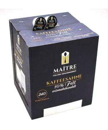 Maitre Coffee Cream 10% fat 240 x 10g portions