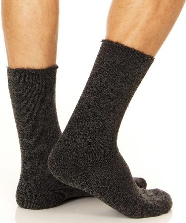 Unisex Thermal Socks Set - Men's Heated Insulated Winter Socks (Size 7-12, Black/Charcoal/Dark Grey) - Buy Online on GoSupps.com