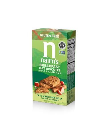 Nairn's Gluten Free Apple & Cinnamon Breakfast Biscuits, 5.64oz (Pack of 3)