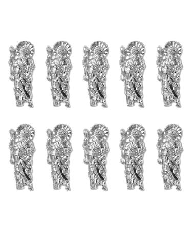 FEIlei Nail Art Charms Metal Nail Rhinestones Alloy Buddha-Nail Crystals Diamonds
