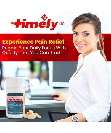 Buy TIME-CAP LABS Dual Action Pain Reliever 72s - Acetaminophen 250mg & Ibuprofen 125mg for Headache Backache Arthritis & More - Fast International Shipping - Buy Online on GoSupps.com