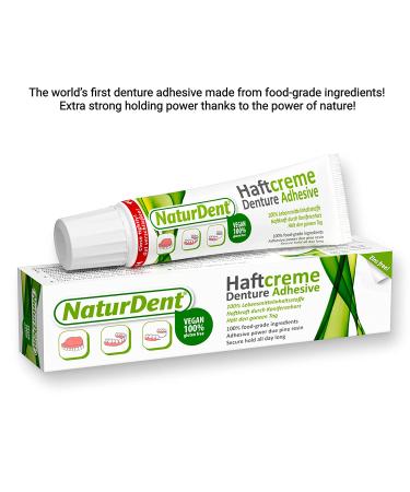 Natural Strong Waterproof Denture Adhesive | Long Lasting Hold | Zinc and Paraben Free | Confidence to Eat and Smile | Ideal Gift for Denture Wearers - Buy Online on GoSupps.com