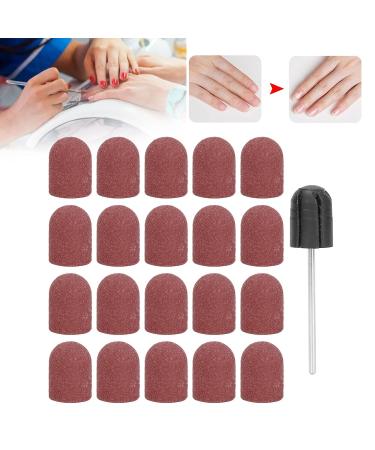 Premium Nail Art Grinding Cap - 10x15mm Brown Polishing Head for Manicure & Pedicure - International Shipping Available - Buy Online on GoSupps.com