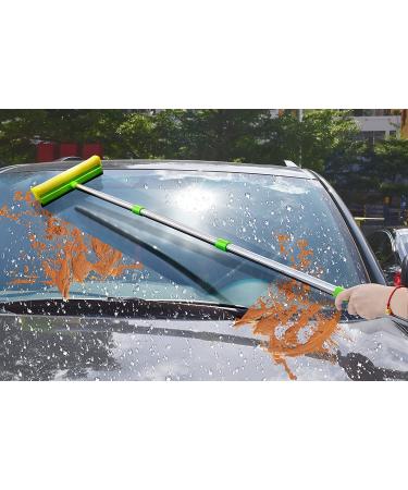 ITTAHO 2-in-1 Multi-Use Window Squeegee with Extension Pole - Long Handle for Gas Stations, Glass Showers, and Outdoor High Window Cleaning - Buy Online on GoSupps.com