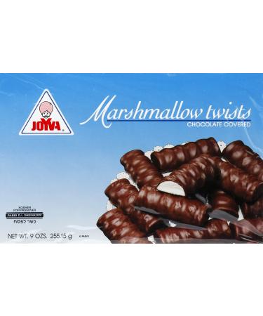 Joyva Marshmallow chocolate Covered Twists, 9 Ounce (Pack of 1)