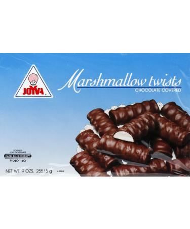 Joyva Marshmallow chocolate Covered Twists, 9 Ounce (Pack of 1)