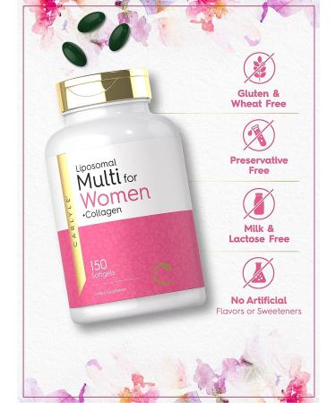Carlyle Multivitamin for Women | 150 Softgels | Iron, Collagen, Biotin | Non-GMO & Gluten Free - Buy Online on GoSupps.com