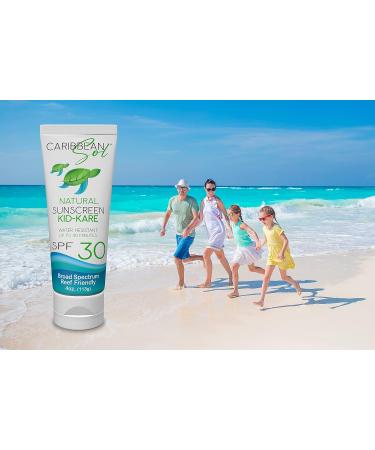 Caribbean Sol Kid Kare 4oz - Best Sunscreen for Kids | UV Protection | Safe & Gentle for All Skin Types - Buy Online on GoSupps.com