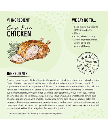 Whole Food Clusters Grain-Free Chicken Dry Cat Food 4lb - The Honest Kitchen - Buy Online on GoSupps.com
