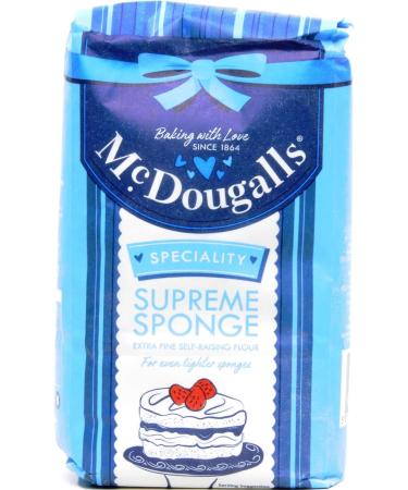 McDougalls | Supreme Sponge Premium Self Raising Flour 1kg | Extra fine self-raising flour | Suitable for vegetarians - Buy Online on GoSupps.com