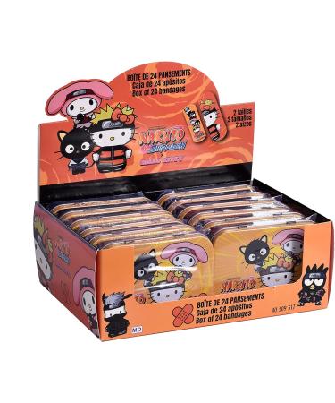 Naruto Children's Plaster - 2-Piece Licensed Set in Metal Box | 24 Beautiful Design Plasters | Perfect for School Backpack & Handbag - Buy Online on GoSupps.com