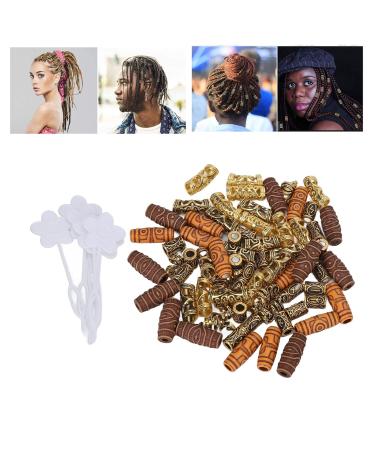 Stylish Gold Hair Beard Beads for Dreadlocks - Perfect for Music Festivals | International Shipping - Buy Online on GoSupps.com