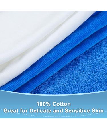 Flyish Direct 100% Cotton Baby Bathing Poncho with Hood | Newborn Hooded Towel 70x70 cm - Soft Absorbent White Towel for Infants - Buy Online on GoSupps.com