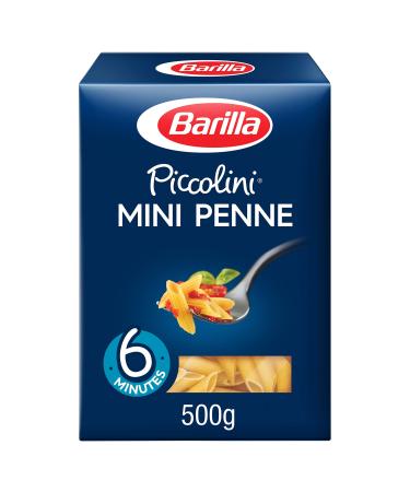 Barilla Barilla Piccolini - Mini Penne Rigate with durum wheat semolina quick cooking - 500 g - Pack of 6