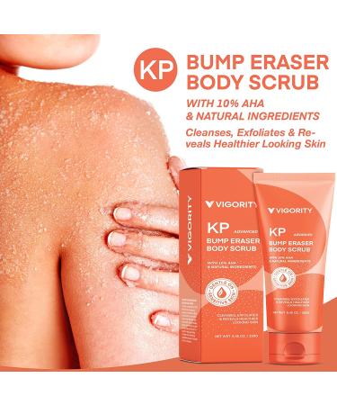 KP Bump Eraser Body Scrub - Exfoliating Strawberry Legs Treatment for Women & Men - 8.45oz - Buy Online on GoSupps.com