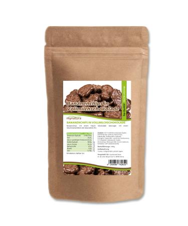 mynatura Mynatura Banana Flakes coated in whole milk chocolate | Chocolate | Banana | Snack | Topping | Candy | in a bag (2 x 1000 g)
