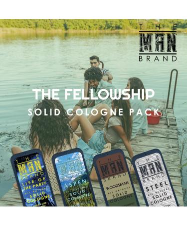 Solid Cologne Sample Set with Aspen Solid Perfume Woodsman Solid Cologne Steel and Life of the Party Cologne - (Fellowship Solid Cologne Man Sampler Pack - 4 Pack - 0.75 oz each) The Fellowship - Buy Online on GoSupps.com