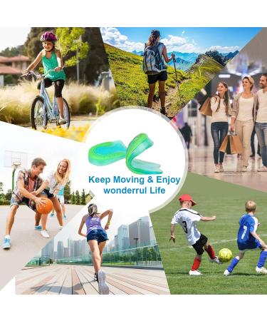 Kids Heel Cups for Pain Relief | Shock Absorbing Gel Inserts for Sensitive Heels & Ankle Pain | Plantarecover - 2 Pairs - Buy Online on GoSupps.com