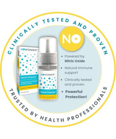 NoWonder Nasal Cleanser 0.9 fl oz | Nitric Oxide Producing Nasal Wellness Spray | Daily Support for Respiratory Wellness & Effective Nasal Cleansing - Buy Online on GoSupps.com