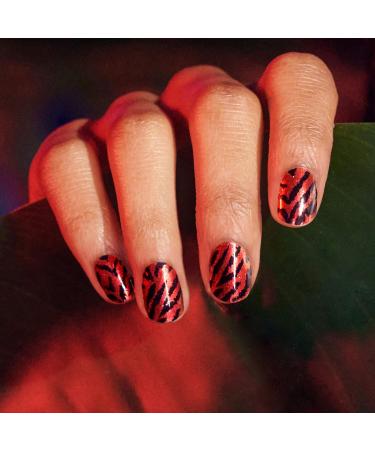 Color Street Prey-monition Nail Strips - Eat Prey Love, 16 Count (Pack of 1) Red & Orange - Buy Online on GoSupps.com