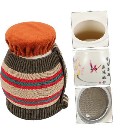 Healeved Ceramic Burner Set for Chinese Medicine - Hand Massage Cup Holder & Moxibustion Hose 10x6.5x6.54cm | International Shipping Available - Buy Online on GoSupps.com
