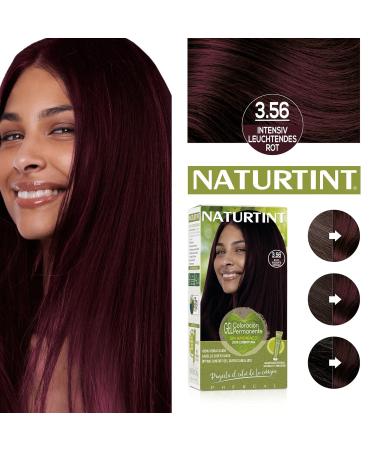 Natureint Bio-Based Ammonia-Free Hair Color 3.56 - Intense Radiant Red | 100% Gray Coverage | Natural & Long-Lasting | 1 Pack - Buy Online on GoSupps.com