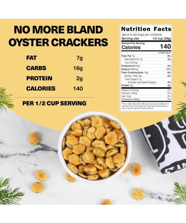 Wicked Minis Garden Dill Soup & Oyster Crackers - 6oz Salted Mini Puffed Snacks for Chili & Salads | Savory Croutons & Snacking Mix - Buy Online on GoSupps.com