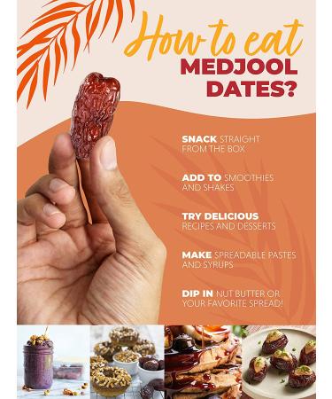 Natural Delights Medjool Dates â Large & Plump  Pitted Dates Medjool  Non-GMO Verified  Pesticide Free  Naturally Sweet Fruit Snack  Perfect for On-the-Go - Medjool Dates Pitted  12 oz Container - Buy Online on GoSupps.com
