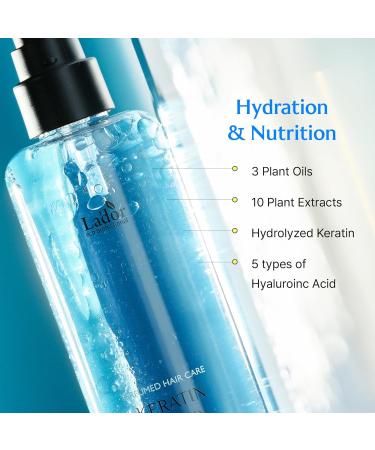 LA DOR Keratin Anti-Frizz Hair Mist - Hydrating Leave-In Treatment & Heat Protectant | Korean Haircare 4.4 Fl Oz - Buy Online on GoSupps.com