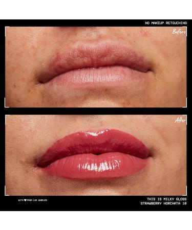 NYX Professional Makeup Strawberry Horchata Milky Gloss Lip Gloss - 12 Hour Hydration, Vegan, Mauve Pink - Scented Milkshake - Buy Online on GoSupps.com