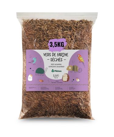 Dried Flour Worms | 3.5 kg | Edible Insects Meal Worms for Birds of the Sky Dried Insect Food Birds Outdoor