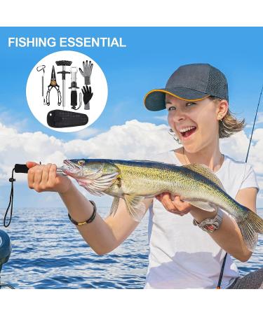 Fishing Tools Set - Pliers, Hook Remover, Lip Gripper, T-Shaped Separator, Gloves - Buy Online on GoSupps.com
