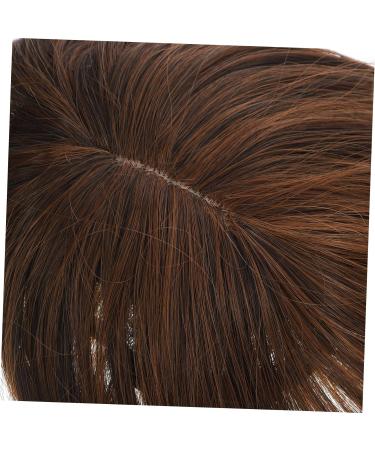 FOMIYES Invisible Wig Wigs Hair Toppers for Thinning Hair Hairpieces for Women Wiglets Hairpieces for Thinning Hair Hairpiece Topper Hair Extensions Chemical Fiber No Trace Miss 35.00X14.00X13.00CM Light Brown - Buy Online on GoSupps.com