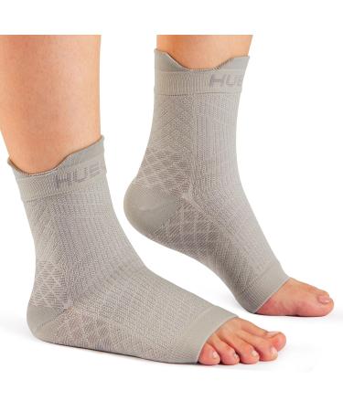 4 Pairs Neuropathy Toeless Compression Socks for Plantar Fasciitis Support - Ankle Brace for Pain Relief and Anti-Slip Foot Support - Gray S - Buy Online on GoSupps.com