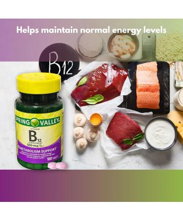 FUSION SHOP STORE Smart choices meaningful life! B12 500mcg- 100 Tablets (Pack of 1) - Buy Online on GoSupps.com