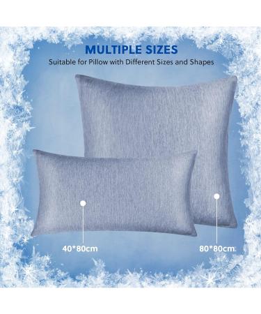 HOMFINE Cooling Pillow Cover Set - Double-Sided Cooling Pillows for Side Sleepers - ARC-Chill Fiber for Summer Comfort - Buy Online on GoSupps.com