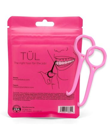 T L Invisalign Remover Tool - USA Made | Lifetime Replacements | Ortho Recommended Aligner & Retainer Remover | Pink 2 Pack | Top Accessories for Invisalign - Buy Online on GoSupps.com
