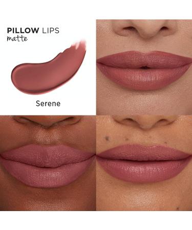 IT Cosmetics Pillow Lips Lipstick - High-Pigment Color with Lip-Plumping Effect - 0.13 oz Serene (Matte Finish) - Buy Online on GoSupps.com