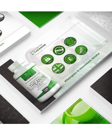MM L Theanine | 120 Theanine Green Tea Capsules - High Content Green Tea Extract Providing 400mg of L-Theanine per Serving | Non-GMO Gluten Free | Made in the UK - Buy Online on GoSupps.com