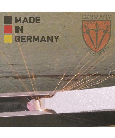 3 Swords Germany - Sapphire Metal Nail File Set (5 pcs.) + 3-Way Nail Buffer - Made in Germany - Buy Online on GoSupps.com