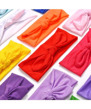 13-Piece Solid Color Knot Headband Set for Women and Girls - Rabbit Ear Hair Accessories in 13 Cute Colors - Buy Online on GoSupps.com