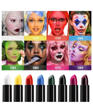 Purple Washable Face and Body Paint | Long-lasting Waterproof Makeup for Halloween Cosplay and Clowns - Full Coverage Cream for Adults & Kids - Buy Online on GoSupps.com