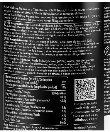 Laila Canned Chilli beans 12x400g (pack of 12) - Buy Online on GoSupps.com